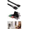 Кабель YUV 3xRCA (m-m), 1.5 м, поворотные штекеры, позолоченные контакты, ***, черный, Hama     [ObV] (H-83086)