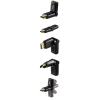 Адаптер HDMI (m-f), вращающийся, позолоченные контакты, ***, черный, Hama     [ObV] (H-83089)