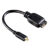Адаптер HDMI 1.4 D(micro) - A (m-f), ***, 0.1м, черный, Hama     [ObV] (H-83095)