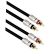 Кабель 2xRCA "тюльпан" (m-m), 1.5 м, позолоченные контакты, черный, Hama     [ObE] (H-83116)