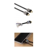 Кабель HDMI 1.3 (m-m), 1.5 м, позолоченные контакты, цельнометаллические штекеры со встроенными светодиодами, 1440p, черный, Hama     [ObE] (H-83133)