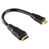 Кабель-адаптер HDMI C(mini)(m) - A (f), 0.1 м, 10.2Гбит/с, позолоченные контакты, ***, черный, Hama     [ObV] (H-83257)