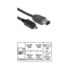 Кабель FireWire 4p/6p (m-m), 2 м, черный, Hama     [OnC] (H-20182)