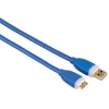 Кабель USB 3.0 A-micro B (m-m), 3.0 м, позолоченные контакты, экранированный, 5 Гбит/с,не совместим с устройствами USB 2.0, ***, синий, Hama     [ObC] (H-39687)