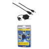 Кабель USB 2.0 A-B (m-m) + адаптер USB B (f) -> 5 штекеров miniUSB (B4, B5, B6, B8, M4) (m), черный, Hama     [ObC] (H-39733)