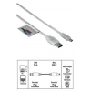 Кабель USB 2.0 A-mini B (m-m), 0.75 м, ProClass *****, прозрачный, Hama     [ObN] (H-39744)