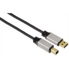 Кабель USB 2.0 A-B (m-m), 3.0 м, позолоченные контакты, штекеры в алюминиевом корпусе, High Quality, черный, Hama     [ObC] (H-39836)