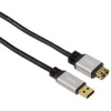 Кабель USB 2.0 A-A (m-f) удлинительный, 3.0 м, позолоченные контакты, штекеры в алюминиевом корпусе, High Quality, черный, Hama     [ObC] (H-39841)