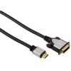 Кабель-адаптер DVI-D - HDMI (m-m), 1.8 м,  Full HD 1080p,  позолоченные контакты, штекеры покрытые алюминием, High Quality, черный, Hama     [ObU] (H-39849)