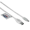 Кабель USB 2.0 A-mini B, 1.8 м, прозрачный, *****, Hama     [ObC] (H-41533)