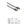 Кабель FireWire 4p/4p (m-m), 2.0 м, позолоченные контакты, черный, Hama     [ObC] (H-41866)