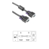 Кабель VGA мониторный 15p/15p (m-m), 3.0 м, двойное экранирование, ферритовый фильтр, ***, черный, Hama     [ObC] (H-41934)