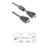 Кабель VGA мониторный 15p/15p (m-m), 10.0 м, двойное экранирование, ферритовый фильтр, ***, черный, Hama     [ObC] (H-41935)