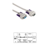 Кабель VGA удлинительный 15p/15p (m-f), 3.0 м, серый, Hama     [ObC] (H-42099)