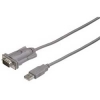 Кабель-адаптер USB A (m) - RS-232 serial 9p (m), 2.0 м, серый, Hama     [ObC] (H-53325)