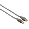 Кабель USB 2.0 A-B (m-m), 1.8 м, экранированный, серый, Hama     [ObC] (H-53701)