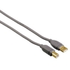 Кабель USB 2.0 A-B (m-m), 7.5 м, экранированный, серый, Hama     [ObC] (H-53704)