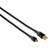 Кабель USB 2.0 A-mini B (m-m), 0.5 м, позолоченные контакты, двойное экранирование, ***, черный, Hama     [ObC] (H-53733)