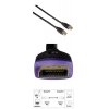 Кабель DisplayPort (m-m), 5.0 м, позолоченные контакты, двойное экранирование, ***, черный, Hama     [ObC] (H-78444)