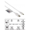 Кабель USB 2.0 A-mini B (m-m), 1.8 м, позолоченные контакты, экранированный, ***, белый, Hama     [ObC] (H-78468)