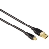 Кабель USB 2.0 A-micro B (m-m), 0.75 м, позолоченные контакты, ***, черный, Hama     [ObN] (H-78490)