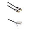 Патч-корд 8p8c (RJ45) (m-m), CAT6, 5.0 м, позолоченные контакты, штекеры покрытые алюминием, High Quality, черный, Hama     [ObU] (H-39855)