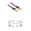 Патч-корд Cross Over 8p8c (RJ45) (m-m), CAT5e, STP, 20.0 м, 1000 Мбит/с, позолоченные контакты, серый, Hama     [ObC] (H-45048)