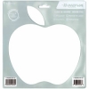 Стильный дизайнерский коврик Apple pad, цвет жемчуг. Форма ЯБЛОКО. Рекомендован для MAC. 240x230 (V-POMME-WH-01)