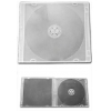 РАСПРОДАЖА!  Коробка BURO для 1 CD, slim, 5 мм, белая, замки "антишок", дополнительные рёбра жёсткости. (CDslim/white)