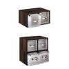 Коробка для 260 CD/DVD дисков Espresso, дерево/пластик, Hama    [OxS] (H-17448)
