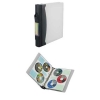 Папка для 60 CD дисков, папка на кольцах+10 файлов на 6 дисков каждый, возможность вставки дополнительных файлов, прозрачный/графит, Hama     [OsC] (H-49834)