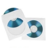 Конверты для CD/DVD, бумажные с прозрачным окошком, 50 шт., белый, Hama     [OxC] (H-49994)