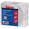 Коробка для 1 CD Slim, 10 шт., прозрачный, Hama     [OsS] (H-51164)