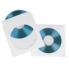 Конверты для CD/DVD, бумажные с прозрачным окошком, 100 шт., белый, Hama     [OxS] (H-51174)