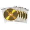 Конверты для 2 CD/DVD, с крючками для подвески, 50 шт., полипропилен, белый/прозрачный, Hama     [ObS] (H-51176)