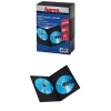 Коробка Slim Double-Box для DVD, 10 шт., пластик, черный, Hama     [OsS] (H-51184)