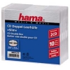 Коробки для 2-х CD дисков Slim Double, 10 шт., прозрачный, Hama     [OsS] (H-51274)