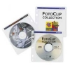 Конверты для 2 CD/DVD, с перфорацией для портмоне с кольцами, 100 шт., полипропилен, белый/прозрачный, Hama     [OxC] (H-62611)