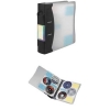 Папка для 120 CD дисков, папка на кольцах+20 файлов на 6 дисков каждый, возможность вставки дополнительных файлов, прозрачный/графит, Hama     [OsC] (H-62612)