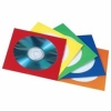 Конверты для CD/DVD, бумажные с прозрачным окошком, 100 шт., 5 цветов, Hama     [OsC] (H-78369)