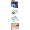Конверты для CD/DVD, бумажные с прозрачным окошком, 50 шт., белые с цветной полосой, 5 цветов, Hama     [OsS] (H-83987)