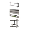 Кронштейн для ТВ, XL  (до 63"/160 см), VESA 800*400, до 90 кг, *****, fix (неподвижный), серебристый, Hama     [OxE] (H-83752)