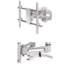 Кронштейн для ТВ, XL  (до 63"/160 см), VESA 800*400, до 60 кг, *****, fullmotion (наклон, поворот), 2 рычага, 3 шарнира, белый, Hama     [OxE] (H-84464)