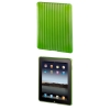 Футляр Stripes для Apple iPad, 9.7" (25 см), термополиуретан (TPU), ярко-зеленый, Hama     [OhN] (H-106377)