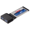 Плата ExpressCard USB 3.0, 2 порта, Hama     [ObN] (H-53321)