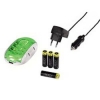 Зарядное устройство Delta Plus для 2/4 аккумуляторов AA/AAA+4 аккумулятора Ready for Power AA/2100 мАч, разъем USB, 12В/110-240В, Hama     [OxP] (H-87033)