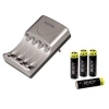 Зарядное устройство Delta Ready Pro для 2/4 аккумуляторов AA/AAA+4 аккумулятора Ready 4 Power AA/2200мАч,  Hama     [ObF] (H-87087)