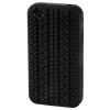 Футляр Tire для Apple iPhone 4S, силикон, черный, Hama     [ObG] (H-104576)