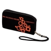 Сумочка для мобильного телефона Zipper Bag, на молнии, съемный ремешок для руки, 6.0 x 1.3 x 10.5 см, велюр, черный/красный , Hama     [OpG] (H-106528)