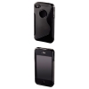 Футляр TPU Combi Case для Apple iPhone 4/4S, гибкий пластик, черный, Hama     [ObG] (H-107143)